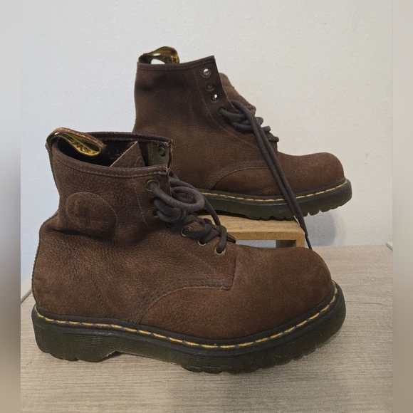 Dr Martens Boots Air Cushion Sole Mens US 8 Work Wear Outdoors  Brown main image 6